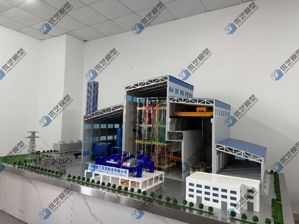 垃圾發(fā)電廠(chǎng)結構與發(fā)電原理仿真模型